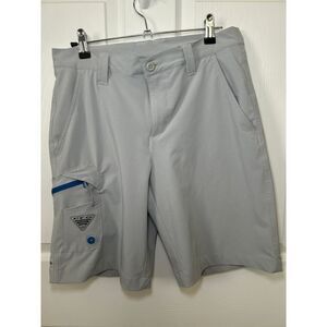 Columbia Shorts Mens 30 Beige PFG Terminal Tackle Fishing Outdoor Bottle Opener‎